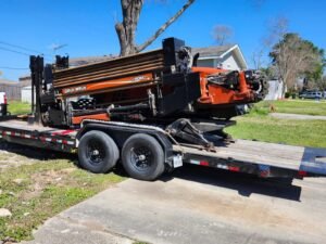 ddot low-loader and underground drilling machine